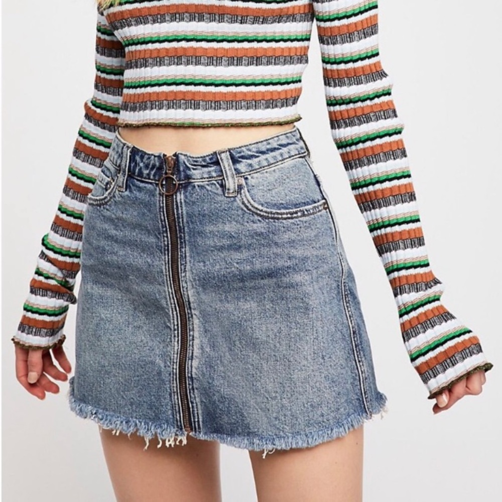 NWT Free People zip it up skirt